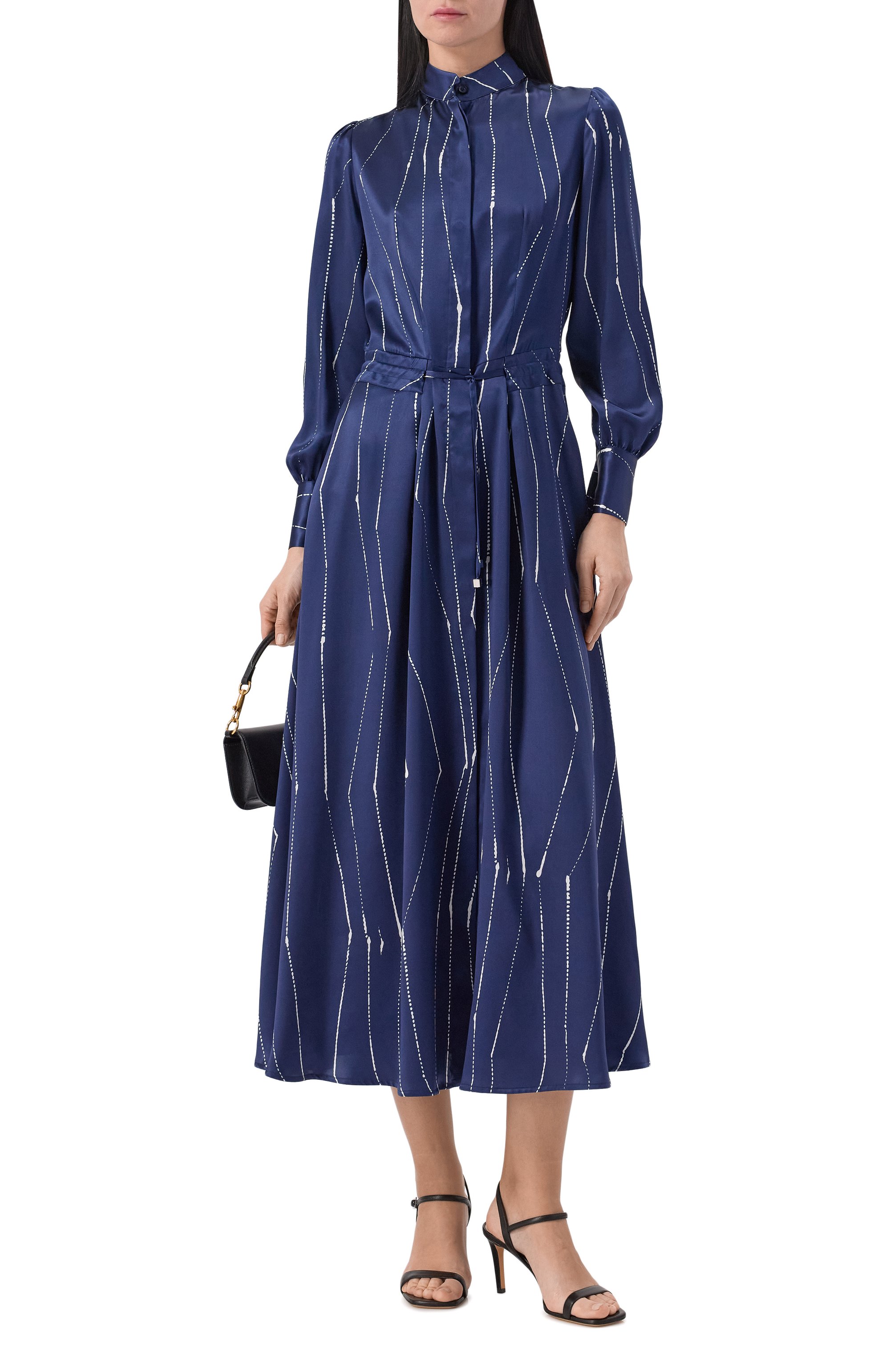 Атласное платье KITON, арт. D52302K0873G03, фото 2