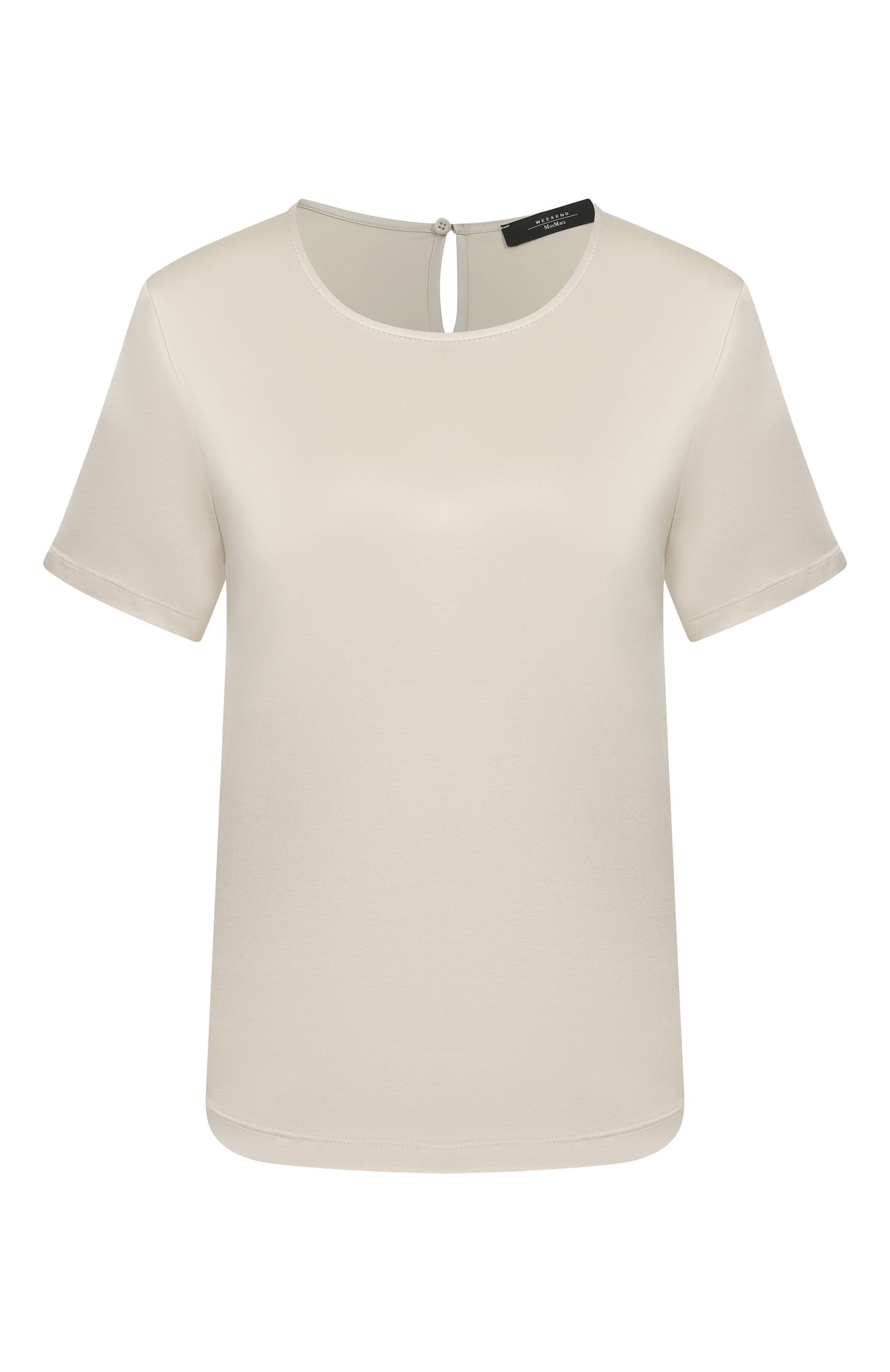Атласный топ WEEKEND MAX MARA кремового цвета по цене 13750 руб., арт. GILBERT, фото 1 Атласный топ WEEKEND MAX MARA, арт. GILBERT, фото 1