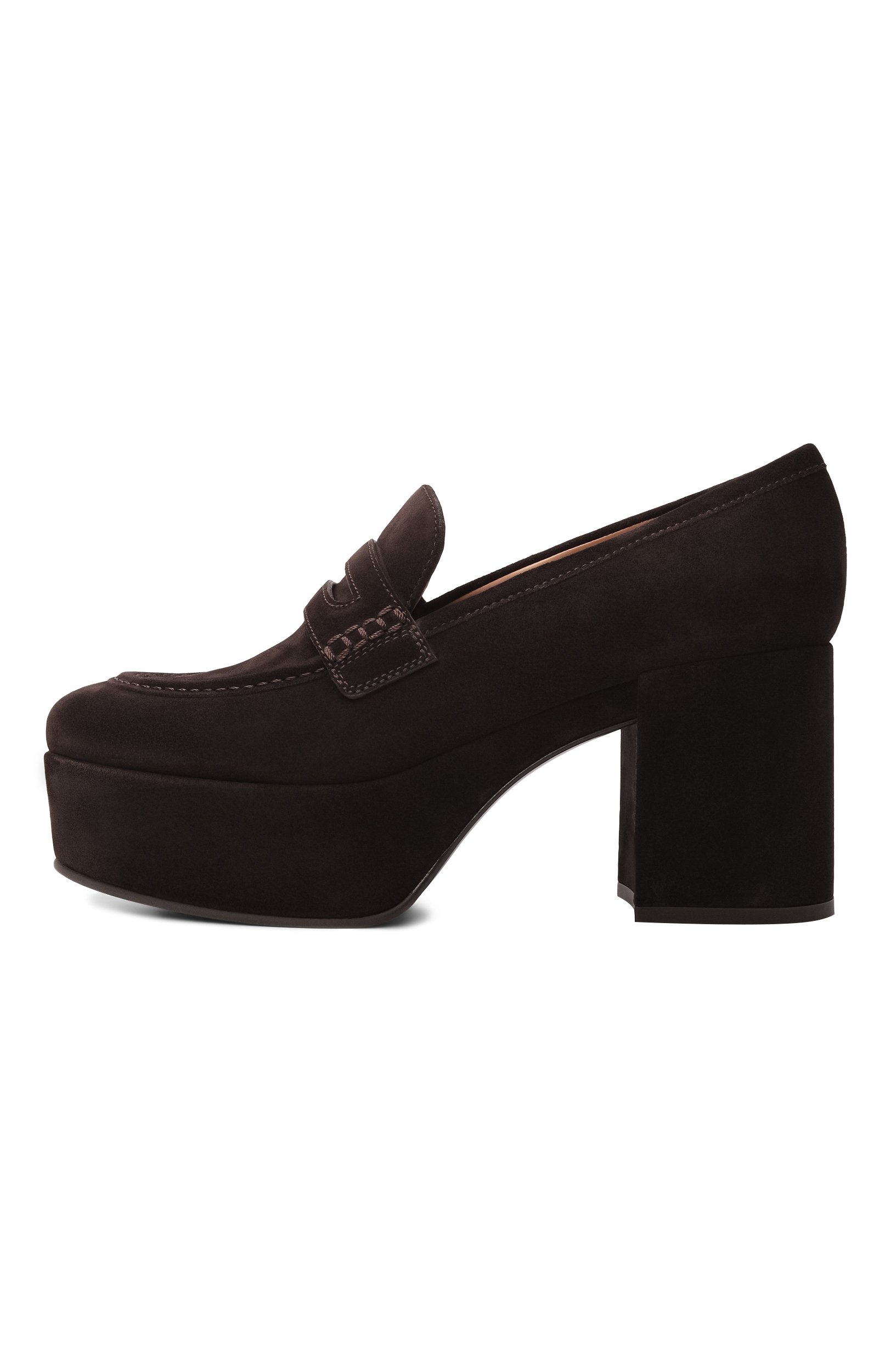 Замшевые туфли jenna 35 GIANVITO ROSSI темно-коричневого цвета по цене 125500 руб., арт. G25363.35RIC.SUEM0KA, фото 4 Замшевые туфли jenna 35 GIANVITO ROSSI, арт. G25363.35RIC.SUEM0KA, фото 4