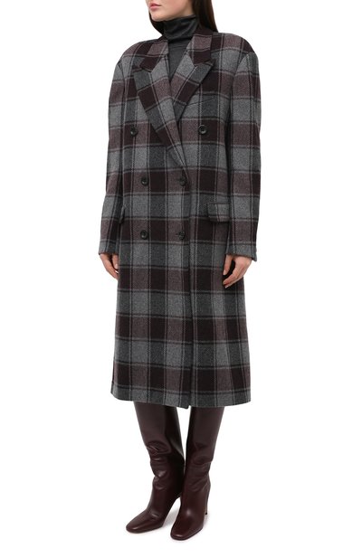 Шерстяное пальто DRIES VAN NOTEN бордового цвета по цене 192500 руб., арт. 202-10225-1132, фото 3 Шерстяное пальто DRIES VAN NOTEN, арт. 202-10225-1132, фото 3