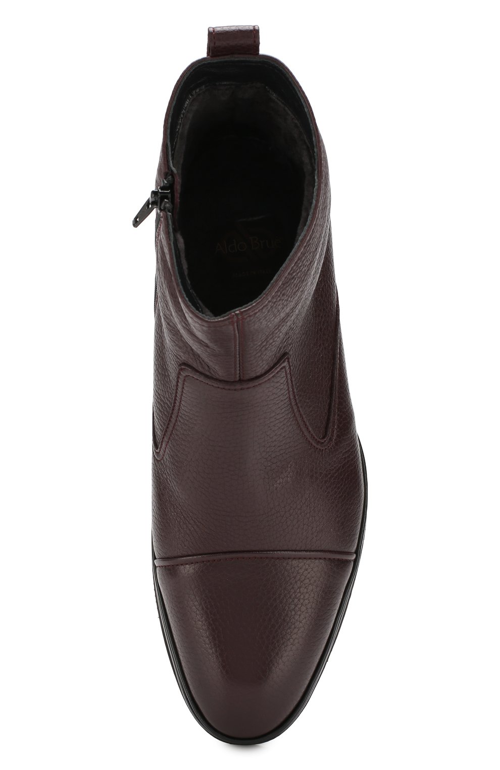 Кожаные сапоги ALDO BRUE бордового цвета по цене 59950 руб., арт. AB8520H-CM, фото 5 Кожаные сапоги ALDO BRUE, арт. AB8520H-CM, фото 5