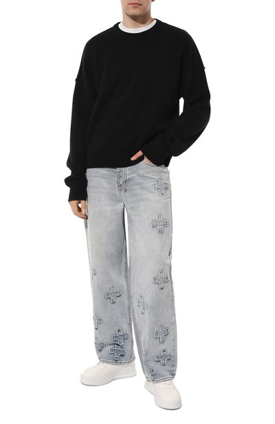 Джинсы KSUBI голубого цвета по цене 31900 руб., арт. MFA23DJ025, фото 2 Джинсы KSUBI, арт. MFA23DJ025, фото 2