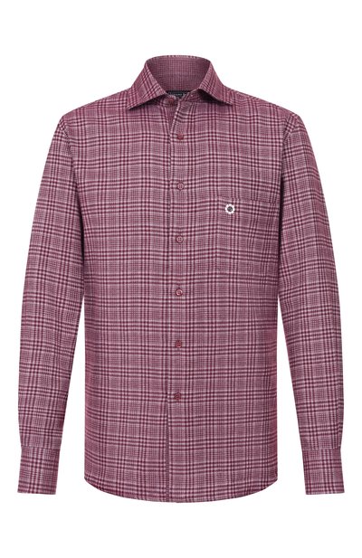 Мужская рубашка из хлопка и кашемира STEFANO RICCI, арт. MC007960/R3064