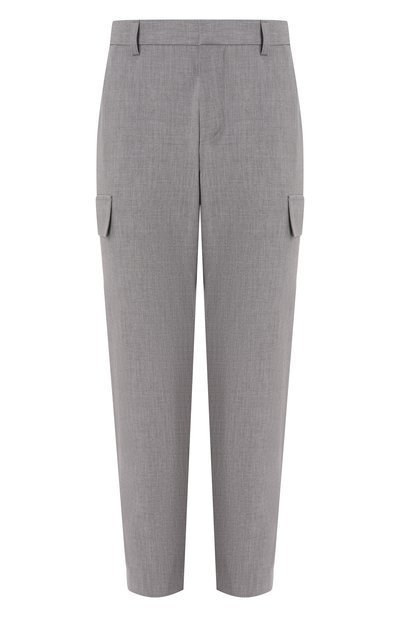 Мужские брюки-карго из вискозы и шерсти BOSS, арт. 50535069