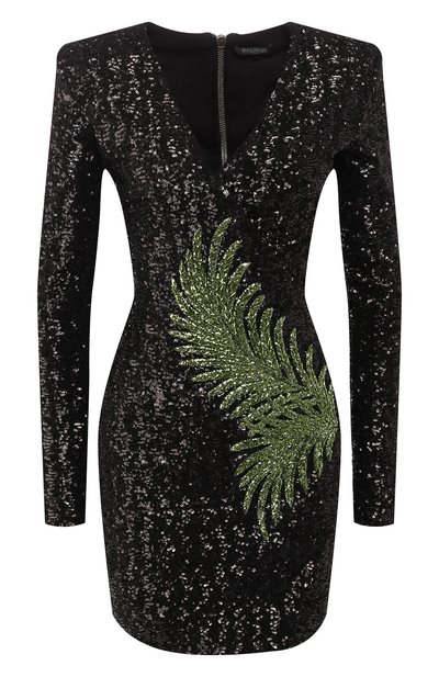 Женское платье с пайетками BALMAIN, арт. RF16963/P002