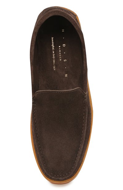 Замшевые лоферы H`D`S`N BARACCO коричневого цвета по цене 42250 руб., арт. SPENCER.3*, фото 5 Замшевые лоферы H`D`S`N BARACCO, арт. SPENCER.3*, фото 5