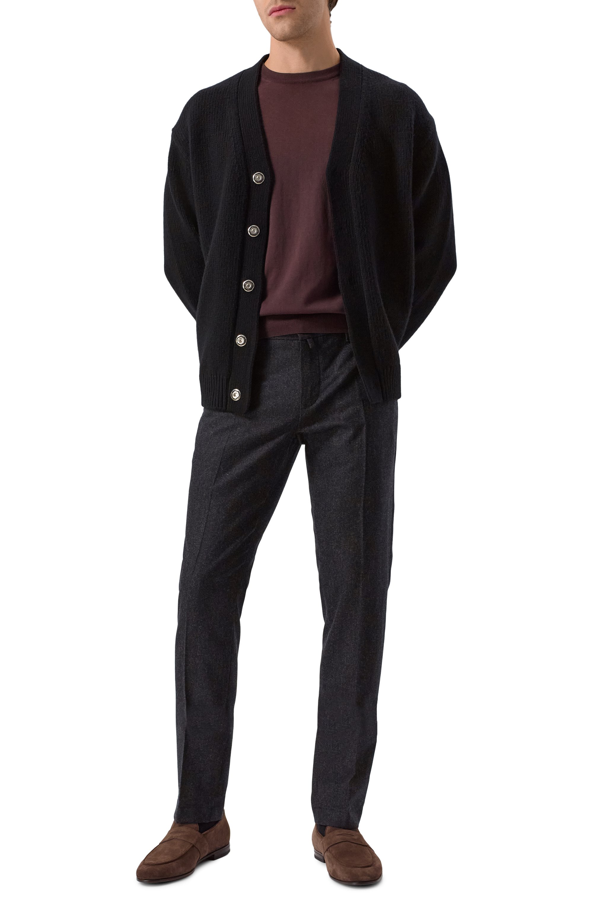 Замшевые пенни-лоферы W.GIBBS, арт. 0801011/CAM0SCI0 RAIN, фото 2