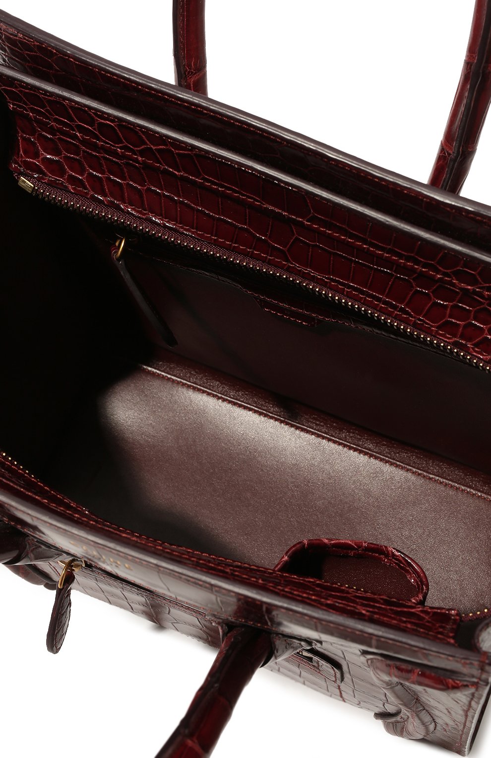 Сумка luggage micro из кожи крокодила CELINE, арт. 167794ACS, фото 5