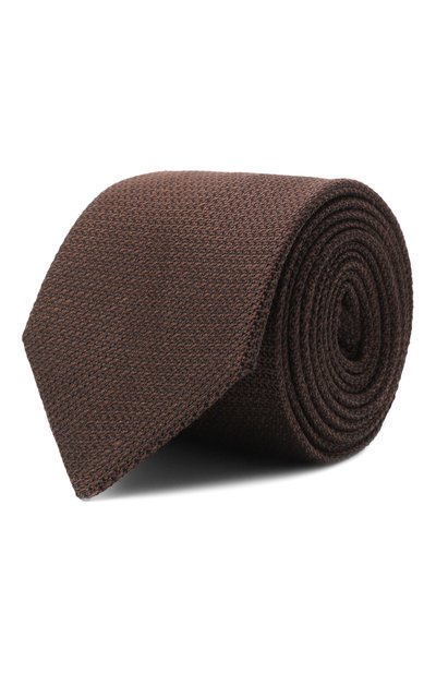 Мужской галстук изо льна и шелка CANALI, арт. 18/HJ04553