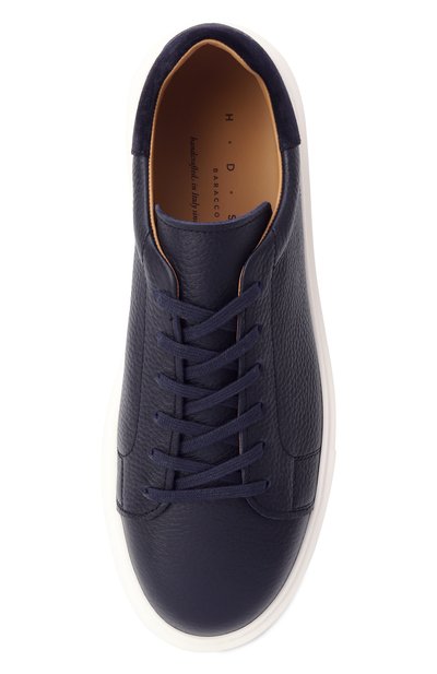 Кожаные кеды leone H`D`S`N BARACCO темно-синего цвета по цене 49950 руб., арт. LE0NE.13*/GRANELL0+SUEDE, фото 5 Кожаные кеды leone H`D`S`N BARACCO, арт. LE0NE.13*/GRANELL0+SUEDE, фото 5