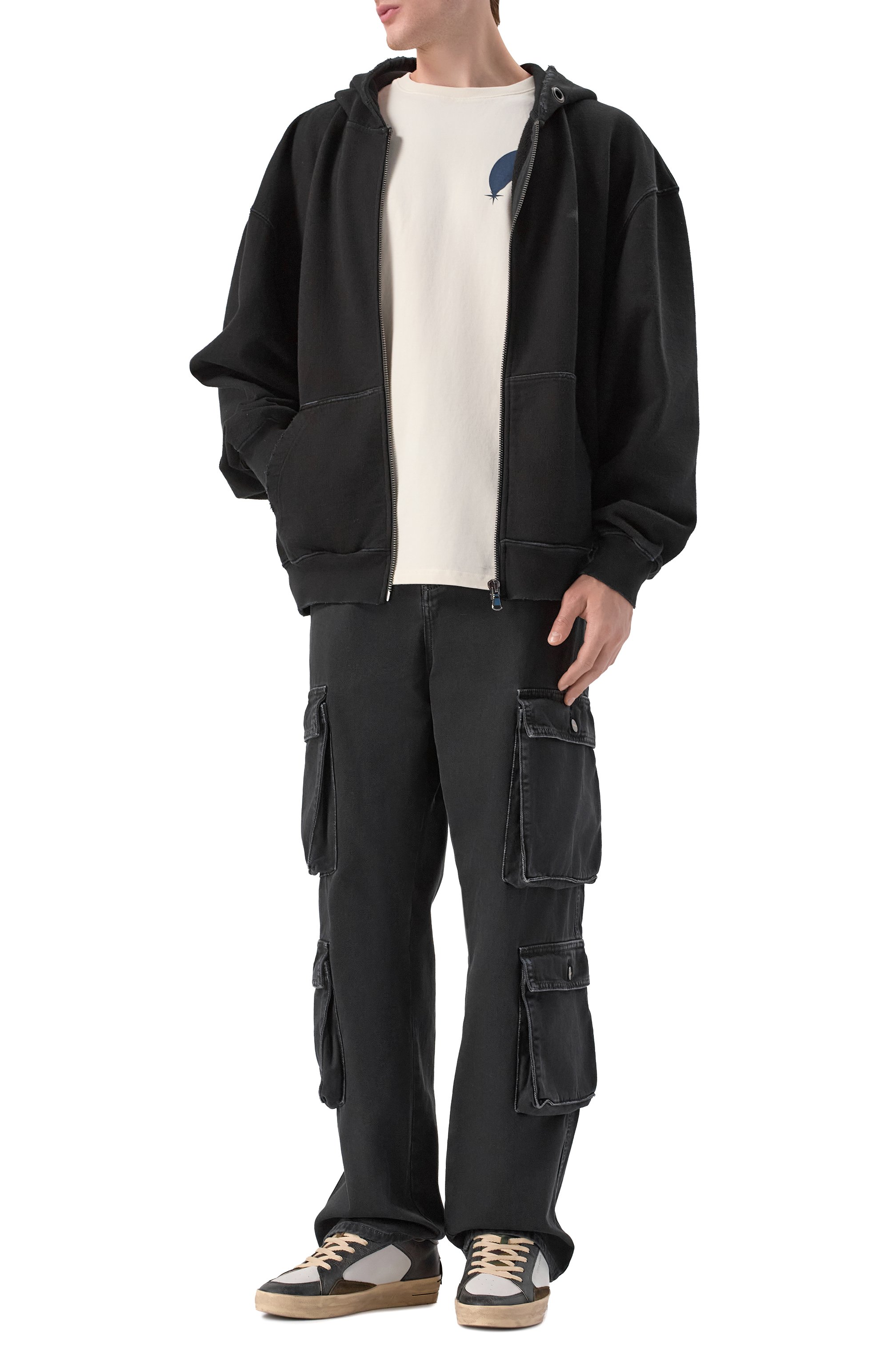 Хлопковая толстовка AN OTHER DATE черного цвета по цене 34750 руб., арт. F50DMAZH086, фото 2 Хлопковая толстовка AN OTHER DATE, арт. F50DMAZH086, фото 2