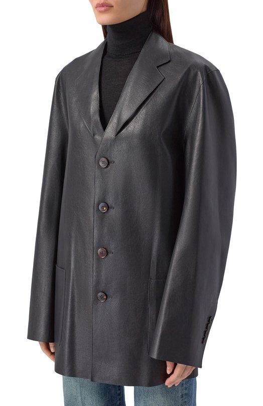 Жакет из экокожи Gooroo LJT002-9073-900-FW25/26 Чёрный  LJT002-9073-900-FW25/26 Фото 3