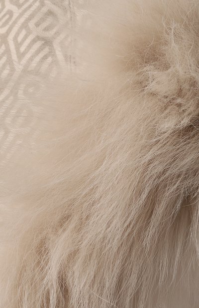 Пуховая шапка-ушанка с отделкой из песца YVES SALOMON ENFANT, арт. 23WEA017XXWO2W, фото 3