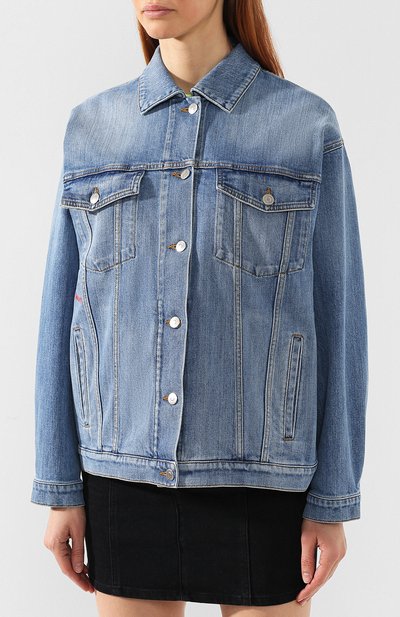 Джинсовая куртка STELLA MCCARTNEY голубого цвета по цене 52200 руб., арт. 445705/SMH60, фото 3 Джинсовая куртка STELLA MCCARTNEY, арт. 445705/SMH60, фото 3
