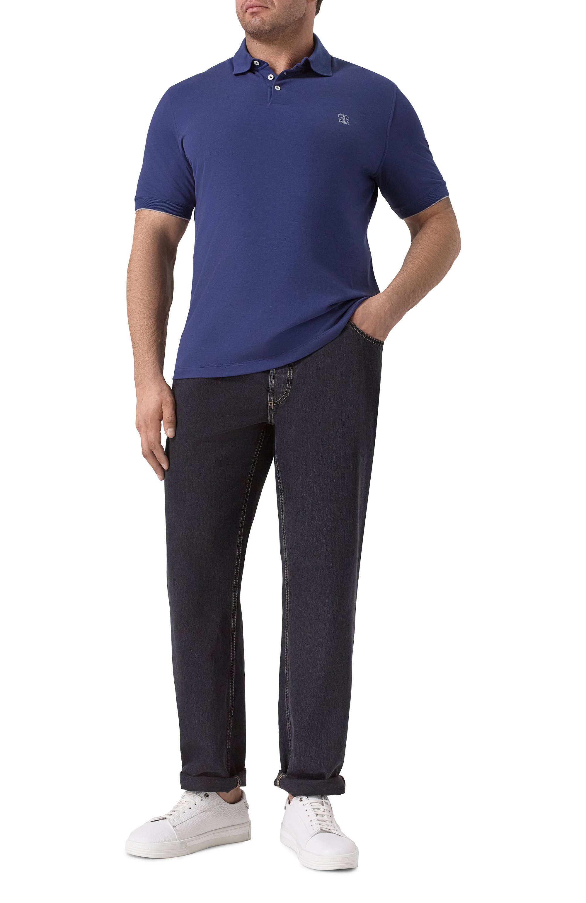 Хлопковое поло BRUNELLO CUCINELLI, арт. ME8548788, фото 2