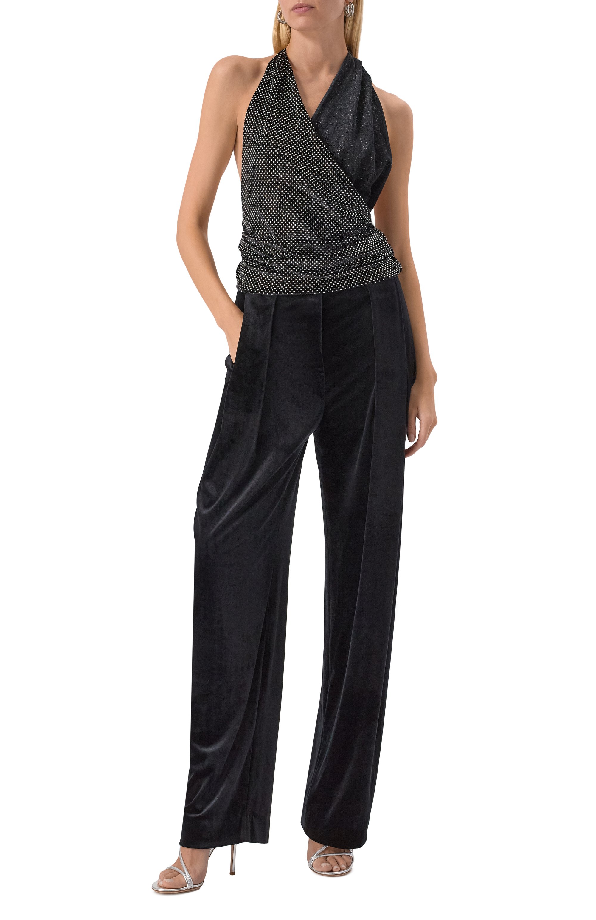 Топ с отделкой стразами BALMAIN, арт. FF1AG715/MH23, фото 2