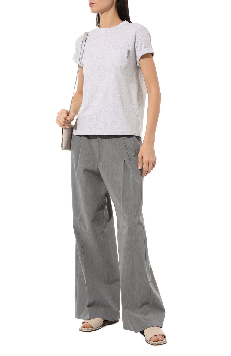 Хлопковая футболка BRUNELLO CUCINELLI, арт. M0T18BB300, фото 1