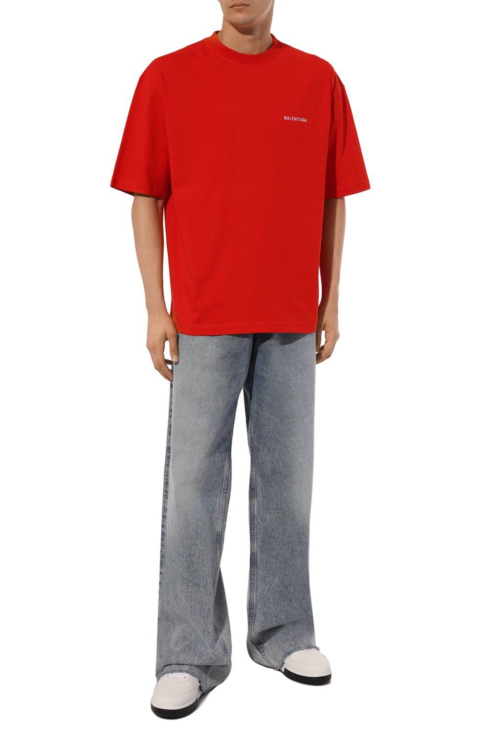 Хлопковая футболка BALENCIAGA, арт. 612966/TMVF4, фото 2