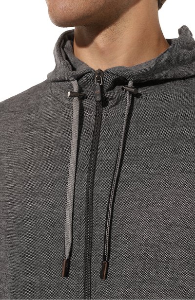 Толстовка из хлопка и шерсти CAPOBIANCO, арт. MH0D.DB00., фото 5