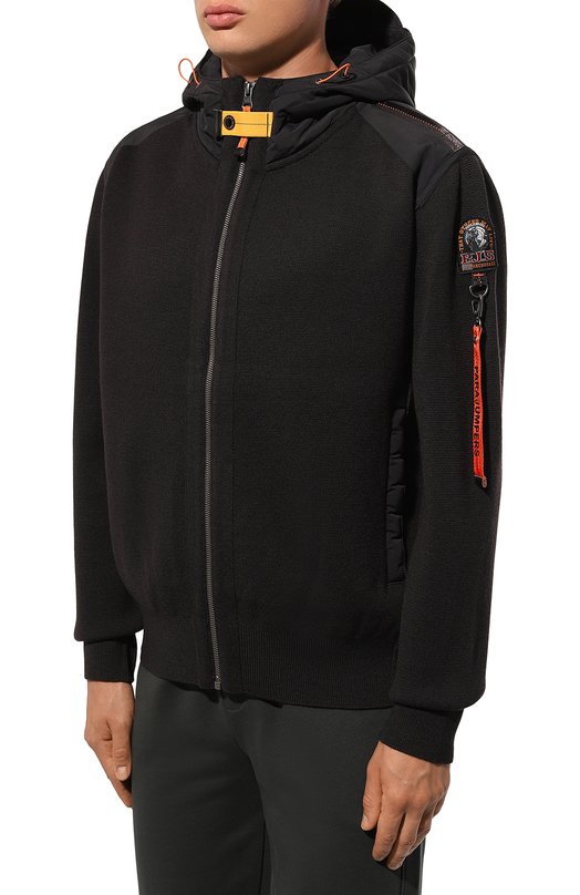 Шерстяная толстовка Parajumpers PMKNRK02 Чёрный  PMKNRK02 Фото 3