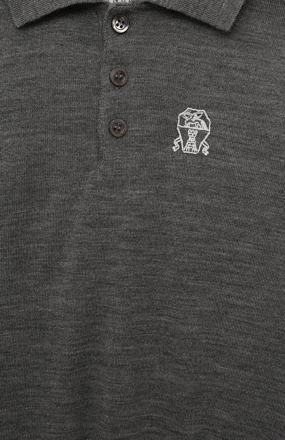 Поло из шерсти и кашемира BRUNELLO CUCINELLI, арт. B24M00105A, фото 3