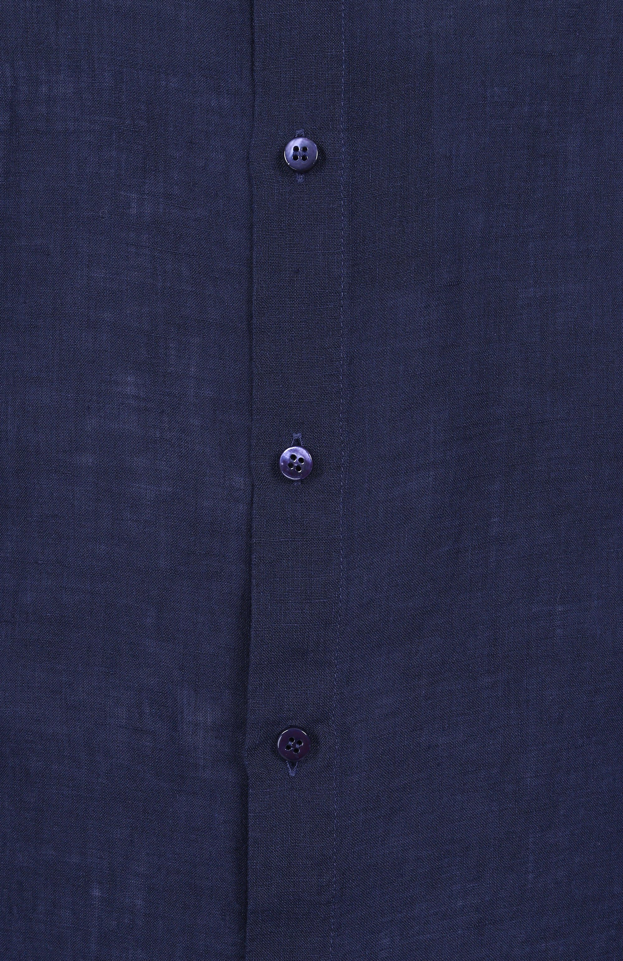 Льняная рубашка MVST темно-синего цвета по цене 61550 руб., арт. G031/3626, фото 6 Льняная рубашка MVST, арт. G031/3626, фото 6