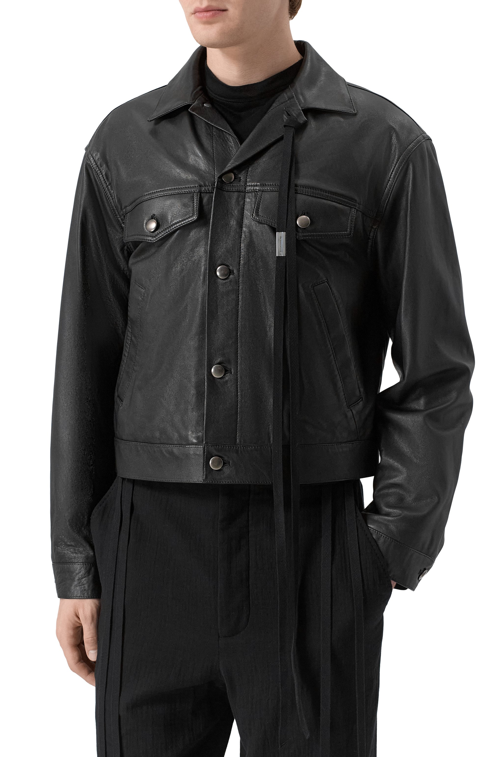 Кожаная куртка ANN DEMEULEMEESTER, арт. B0012717/LT038, фото 3