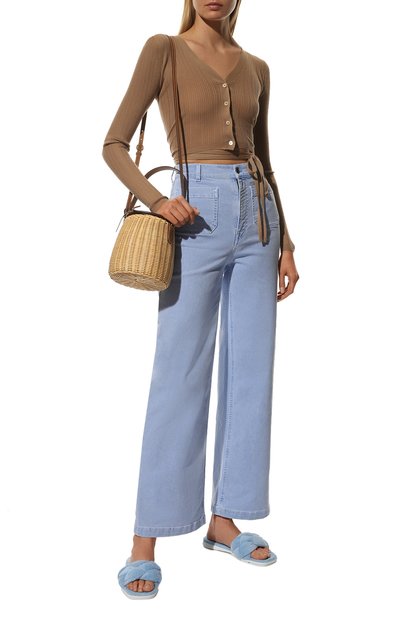 Текстильные шлепанцы MIU MIU, арт. 5XX543-H39-F0076-005, фото 2