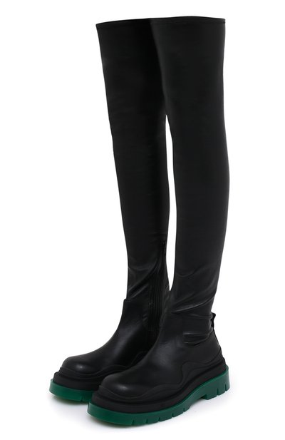 Кожаные ботфорты bv tire BOTTEGA VENETA, арт. 630303/VBP71, фото 1