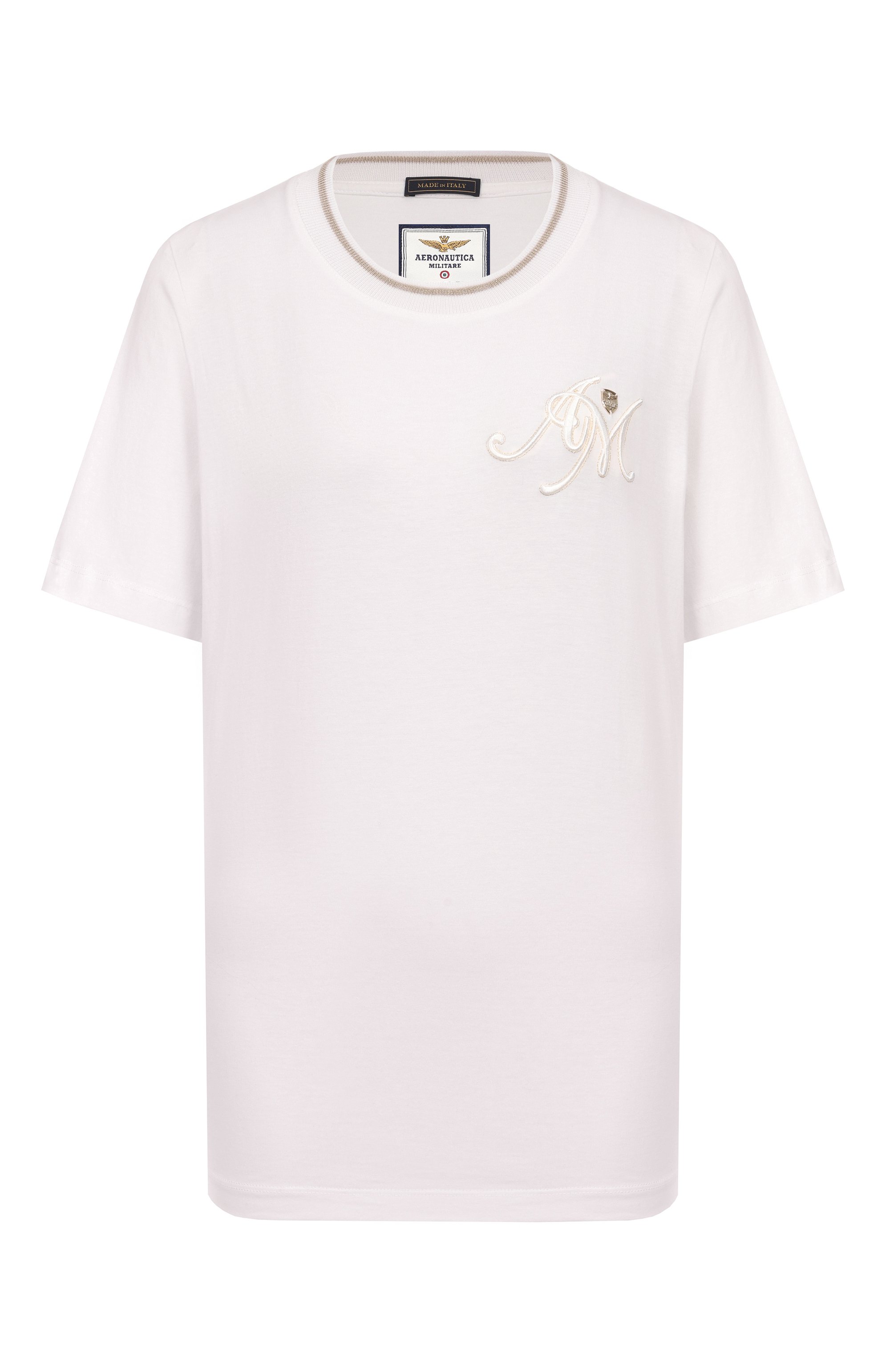 Хлопковая футболка AERONAUTICA MILITARE, арт. 251TS2409DJ638, фото 1