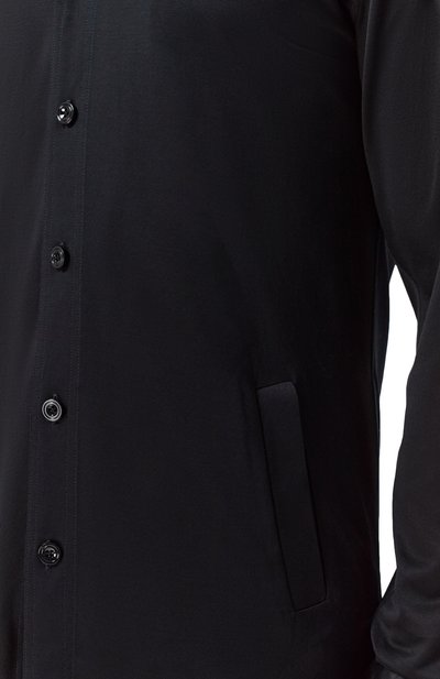Хлопковая рубашка KITON черного цвета по цене 79950 руб., арт. UMCMARH09665, фото 5 Хлопковая рубашка KITON, арт. UMCMARH09665, фото 5