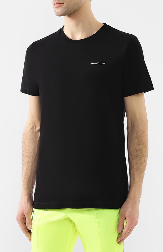 Хлопковая футболка Off-White 0MAA027S191850221001 Чёрный  0MAA027S191850221001 Фото 3