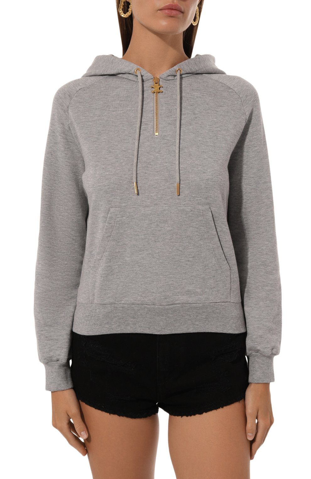 Худи из хлопка и кашемира CELINE, арт. 2Y14D/450I, фото 3