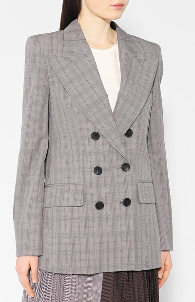 Жакет из смеси хлопка и вискозы ISABEL MARANT ETOILE серого цвета по цене 41550 руб., арт. VE0872-19P009E/ILIANE, фото 3 Жакет из смеси хлопка и вискозы ISABEL MARANT ETOILE, арт. VE0872-19P009E/ILIANE, фото 3