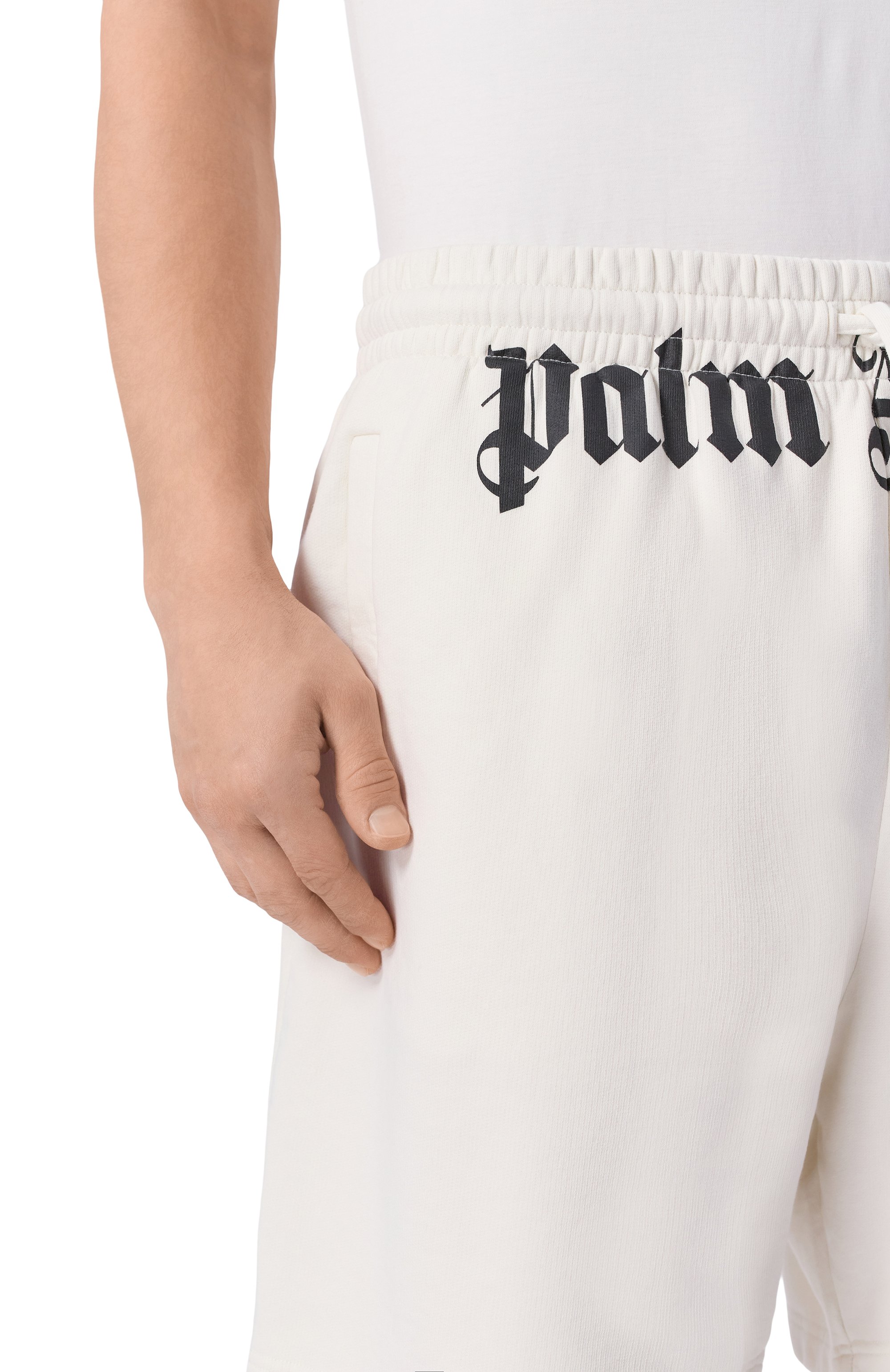 Хлопковые шорты PALM ANGELS, арт. PMCI019S26FLE001, фото 5