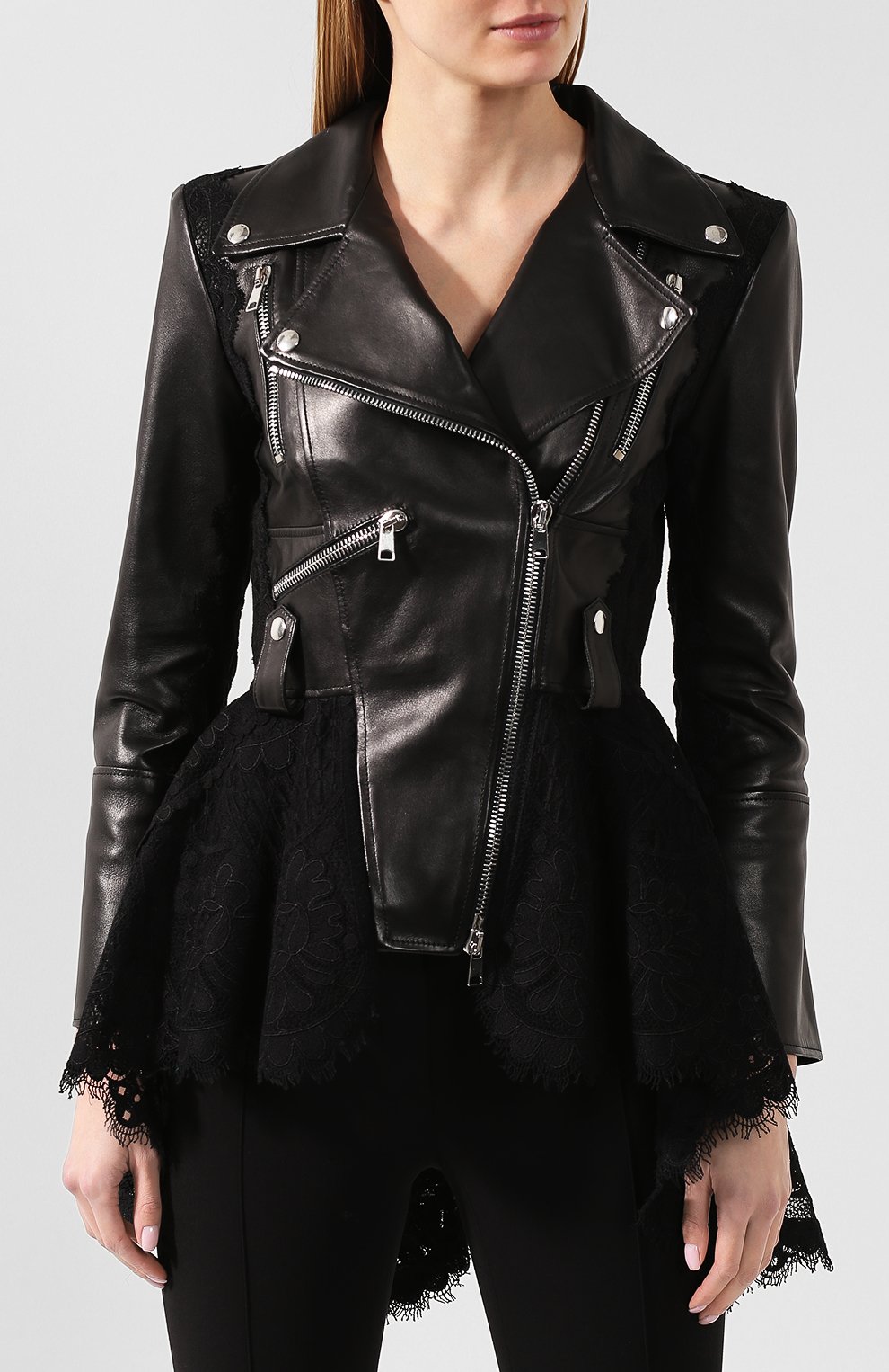 Кожаная куртка ALEXANDER MCQUEEN, арт. 610855/Q5ADI, фото 3