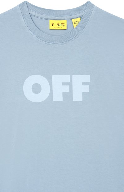 Хлопковая футболка OFF-WHITE, арт. 0GAA001S26JER009, фото 3