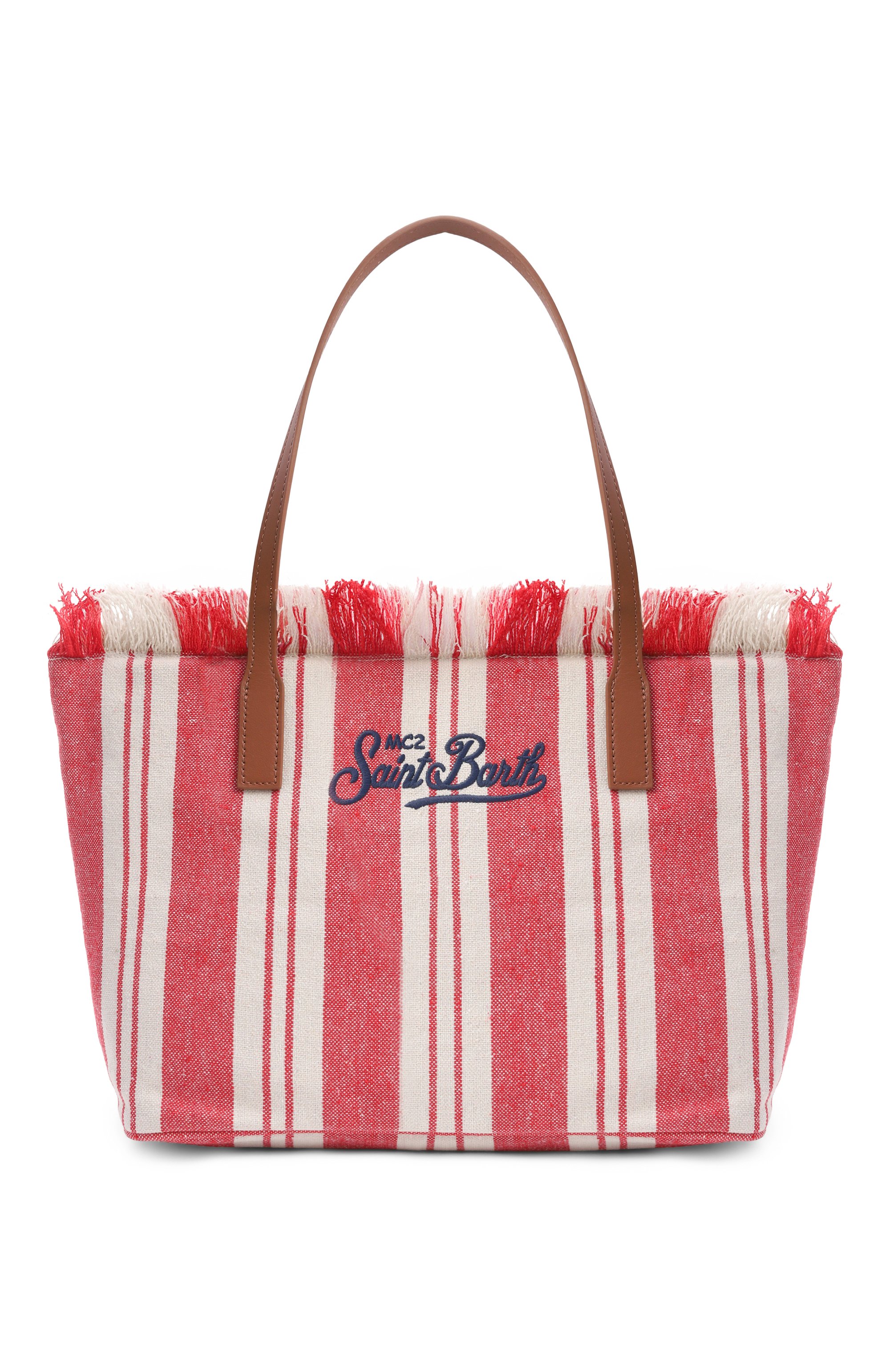 Сумка city medium MC2 SAINT BARTH красного цвета по цене 18150 руб., арт. CBMF001-01761L/CITY BAG MID FRINGE, фото 1 Сумка city medium MC2 SAINT BARTH, арт. CBMF001-01761L/CITY BAG MID FRINGE, фото 1