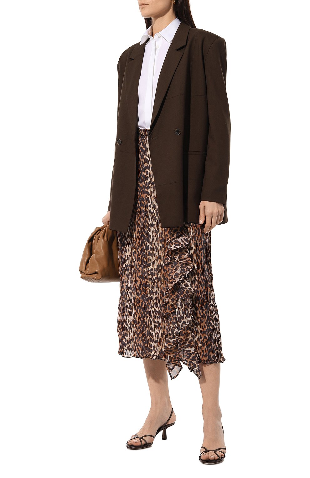 Юбка GANNI леопардового цвета по цене 23950 руб., арт. F8696, фото 2 Юбка GANNI, арт. F8696, фото 2