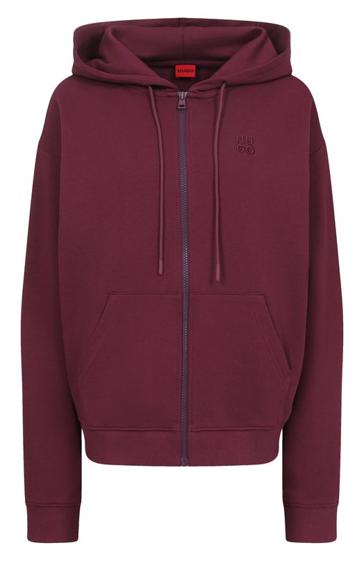 Хлопковая толстовка HUGO 50535240 Бордовый 50535240