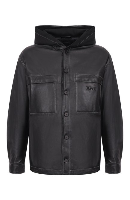 Мужская кожаная куртка-рубашка KNT, арт. UGK120MK0280H01