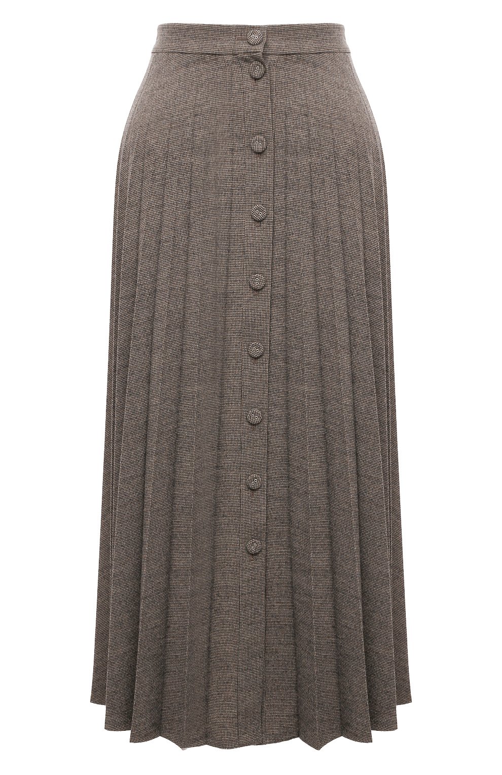 Юбка OLOLOL коричневого цвета по цене 39000 руб., арт. OLSK004/8090.PP102/W24, фото 1 Юбка OLOLOL, арт. OLSK004/8090.PP102/W24, фото 1