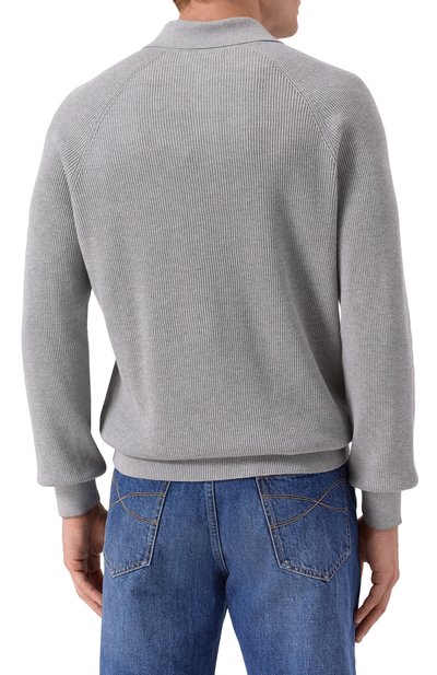 Хлопковое поло BRUNELLO CUCINELLI, арт. M29400105, фото 4