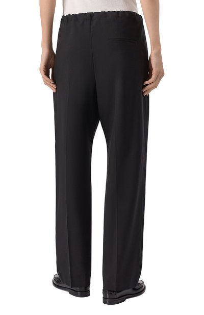 Шерстяные брюки KHAITE черного цвета по цене 159500 руб., арт. 3160575/TRENT0N, фото 4 Шерстяные брюки KHAITE, арт. 3160575/TRENT0N, фото 4