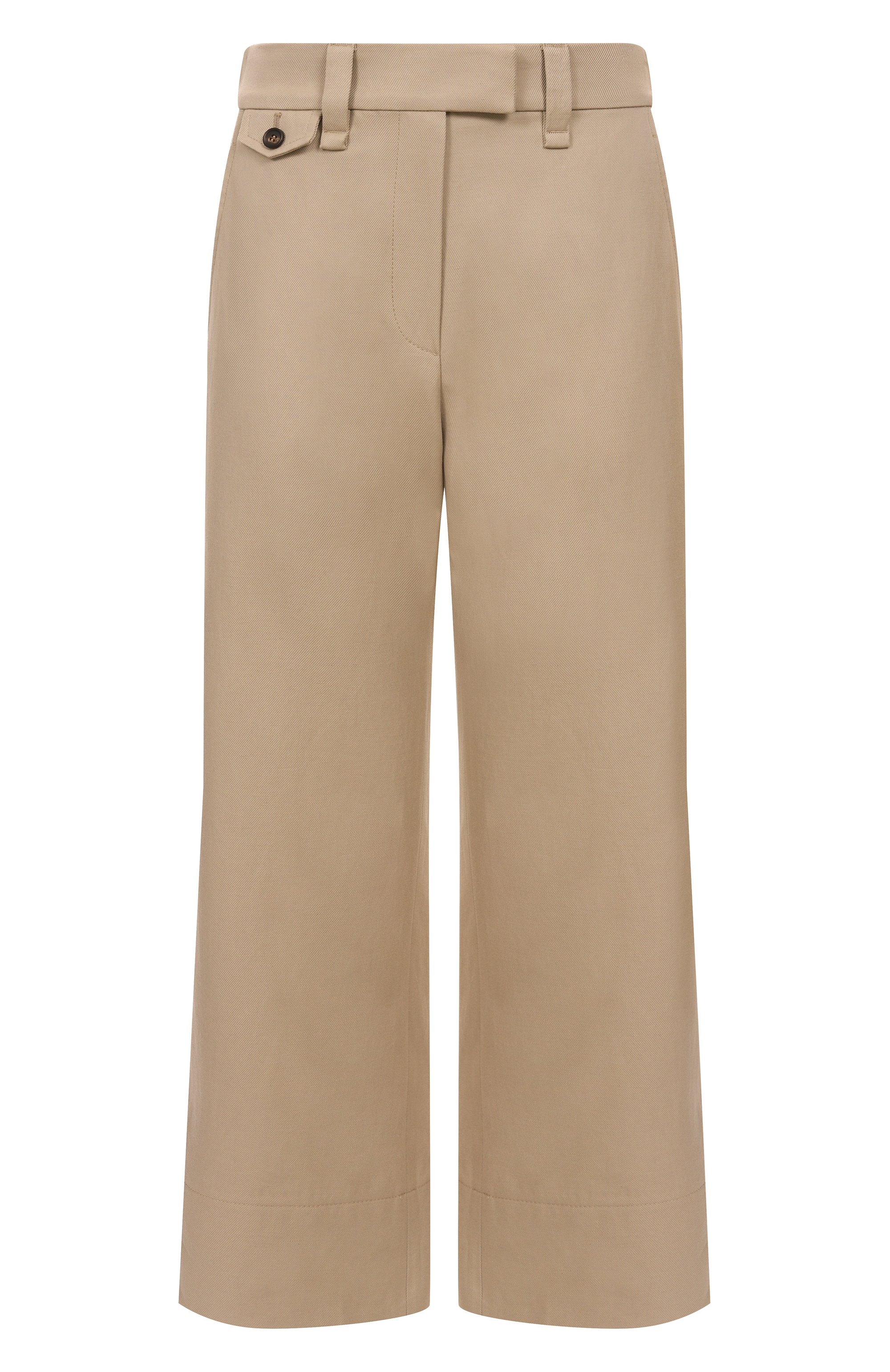 Брюки из хлопка и льна BRUNELLO CUCINELLI бежевого цвета по цене 171000 руб., арт. ML145P8833, фото 1 Брюки из хлопка и льна BRUNELLO CUCINELLI, арт. ML145P8833, фото 1