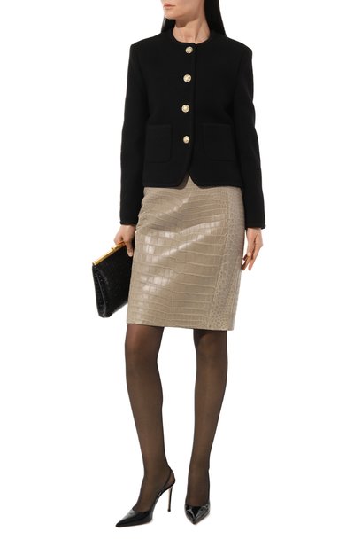 Кожаная юбка GUCCI, арт. 373182 XA127, фото 2