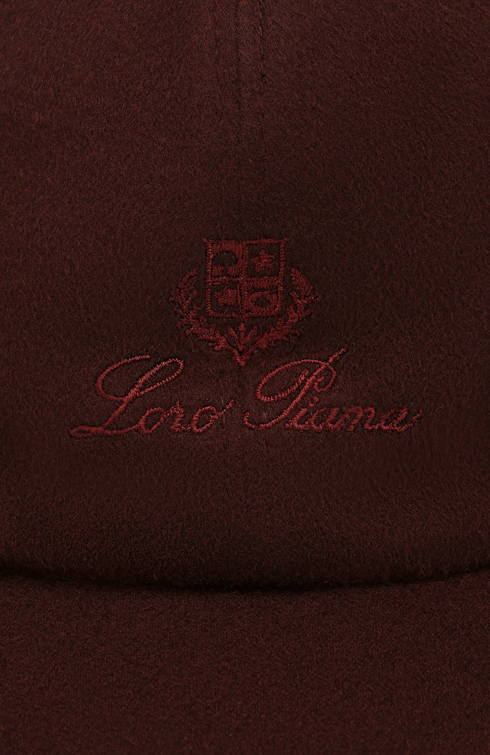 Кашемировая бейсболка LORO PIANA бордового цвета по цене 36950 руб., арт. FAF8520, фото 3 Кашемировая бейсболка LORO PIANA, арт. FAF8520, фото 3