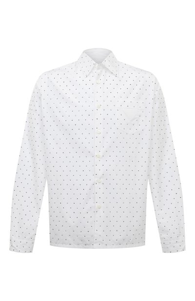 Мужская хлопковая рубашка PRADA, арт. UCN419-1LZC-F0009-221
