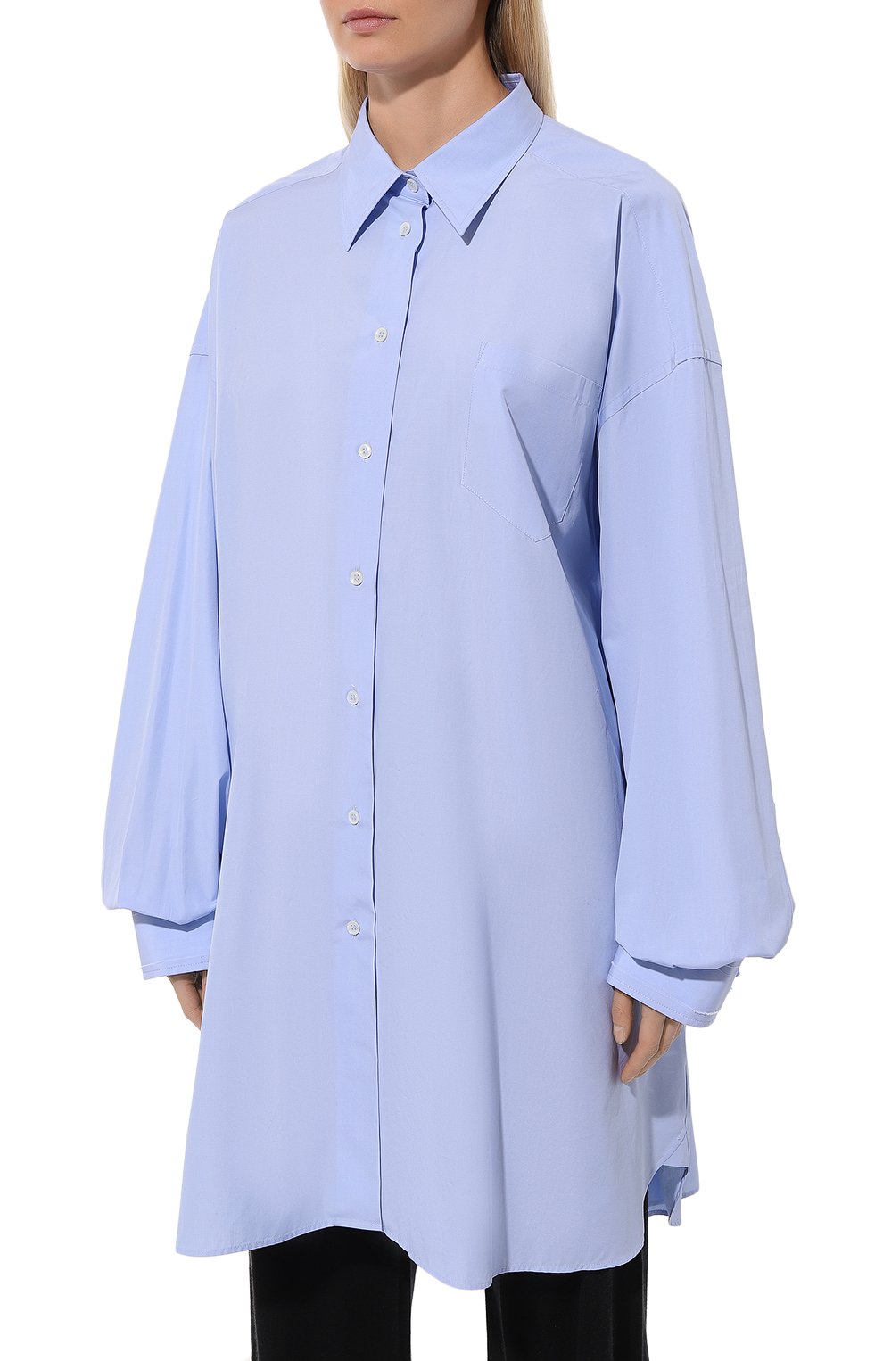 Хлопковое платье-рубашка MAISON MARGIELA, арт. SI0DL0002/S60306, фото 3