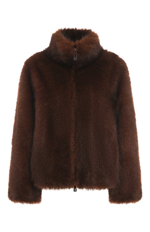 Шуба из экомеха Flashin FF26FB Коричневый FF26FB
